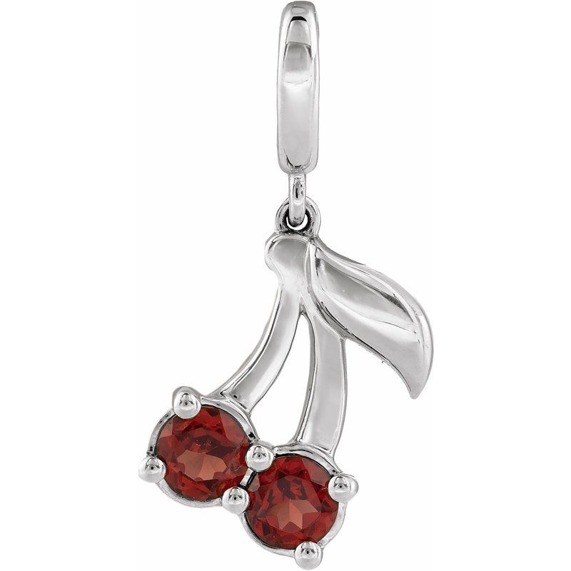 Two-Stone Cherry Charm/Pendant