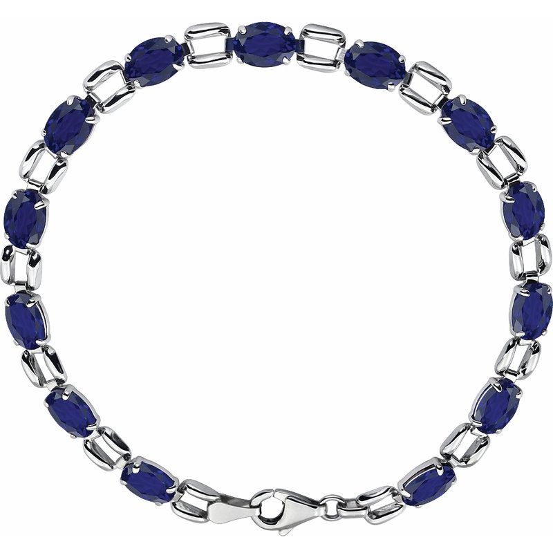 Line Bracelet — 7x5 mm Oval 7 1/4"