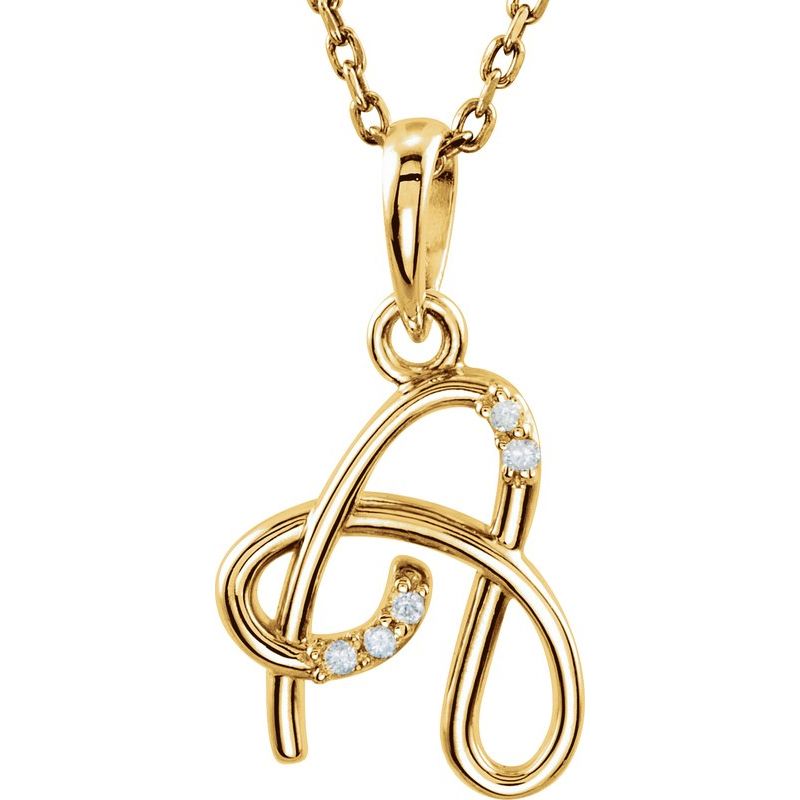 Initial Necklace or Pendant