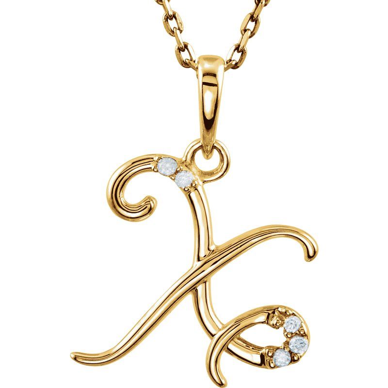 Initial Necklace or Pendant