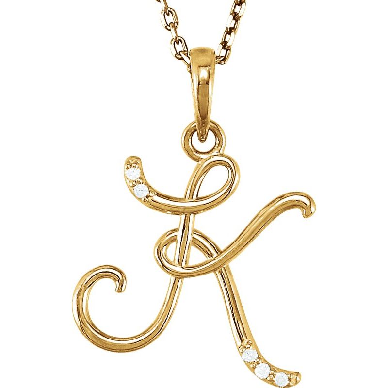 Initial Necklace or Pendant