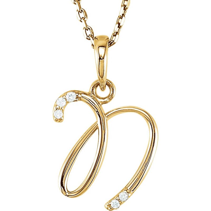 Initial Necklace or Pendant