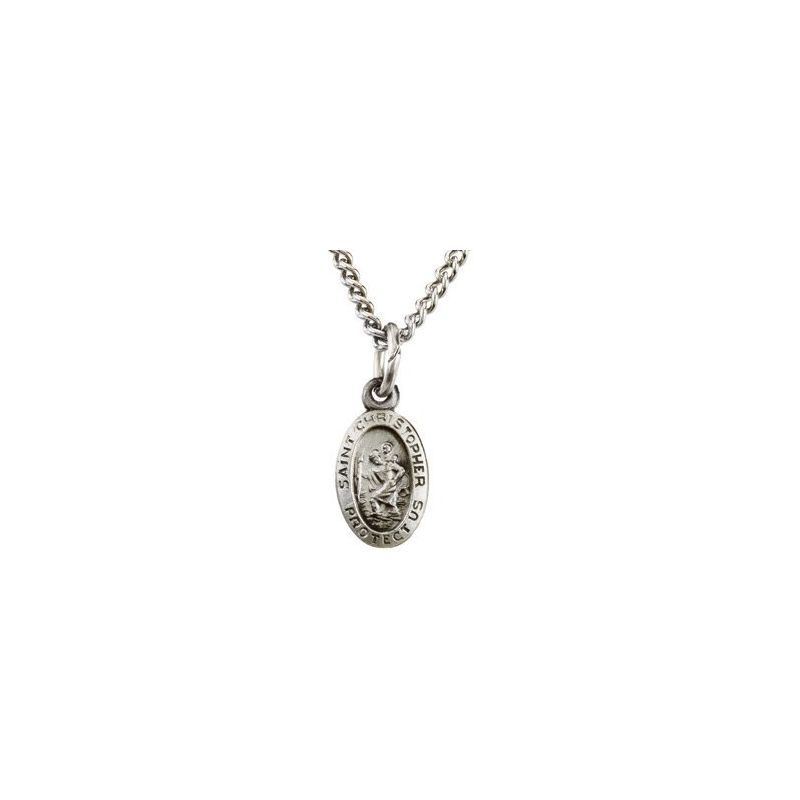 St. Christopher Medal Necklace or Pendant