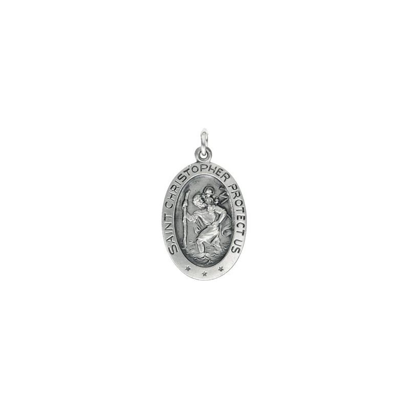 St. Christopher Medal Necklace or Pendant