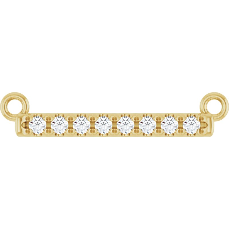 French-Set Bar Necklace or Center