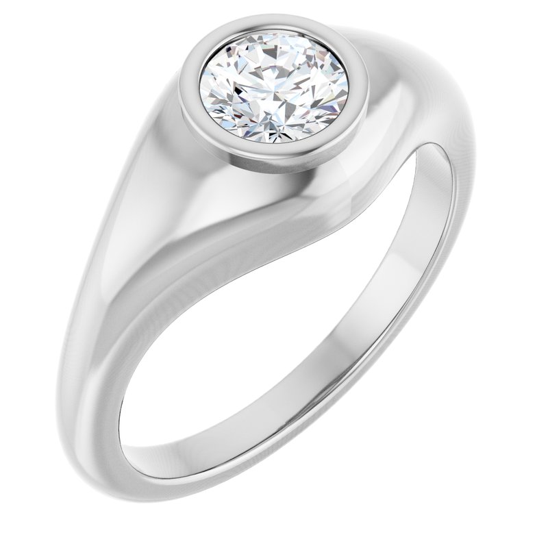 Solitaire Ring — Lab-Grown Diamond