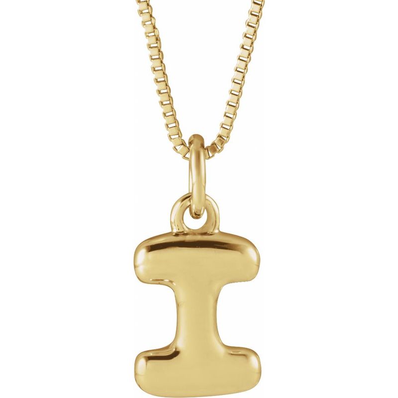 Bubble Initial Necklace or Pendant