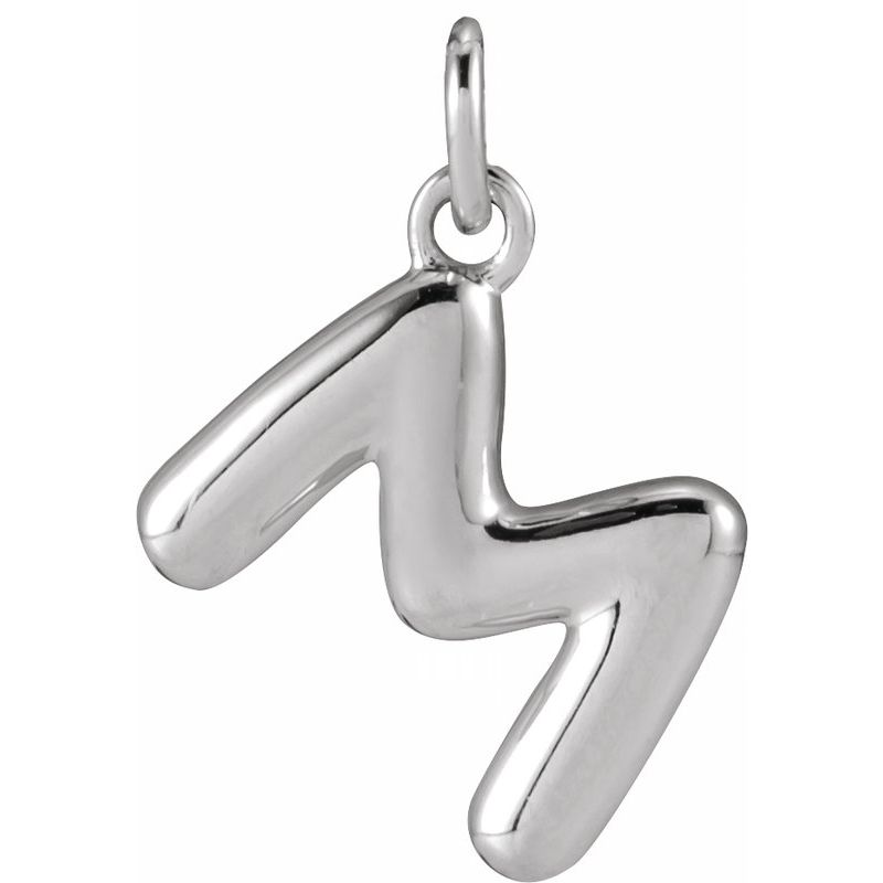Bubble Initial Necklace or Pendant