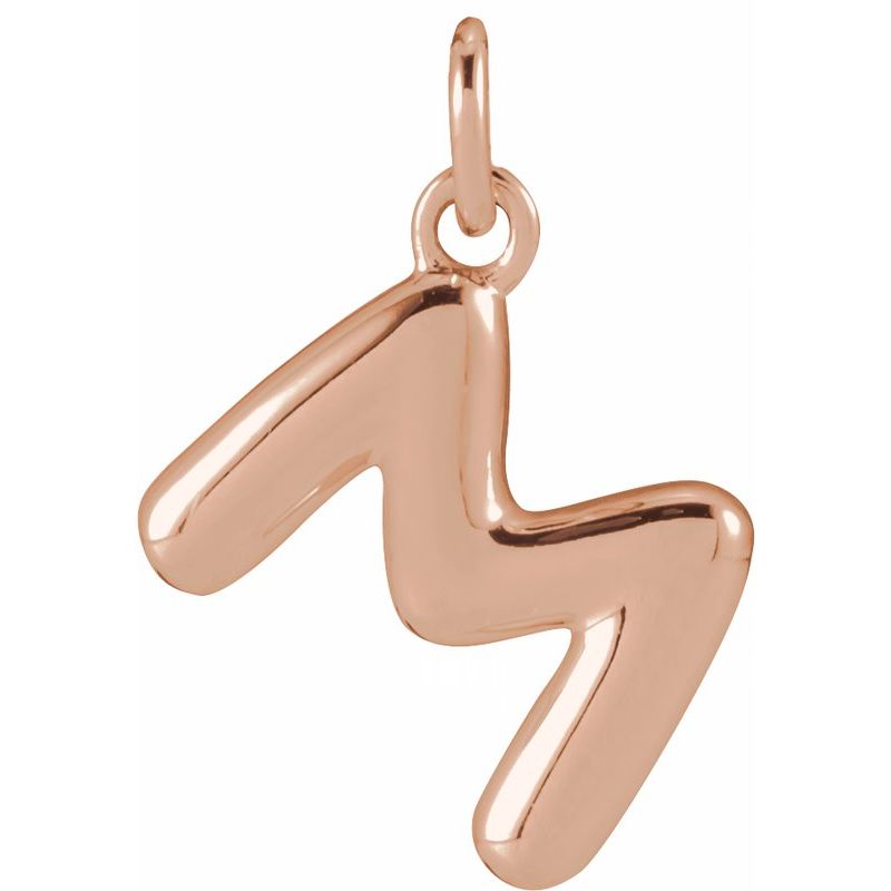 Bubble Initial Necklace or Pendant