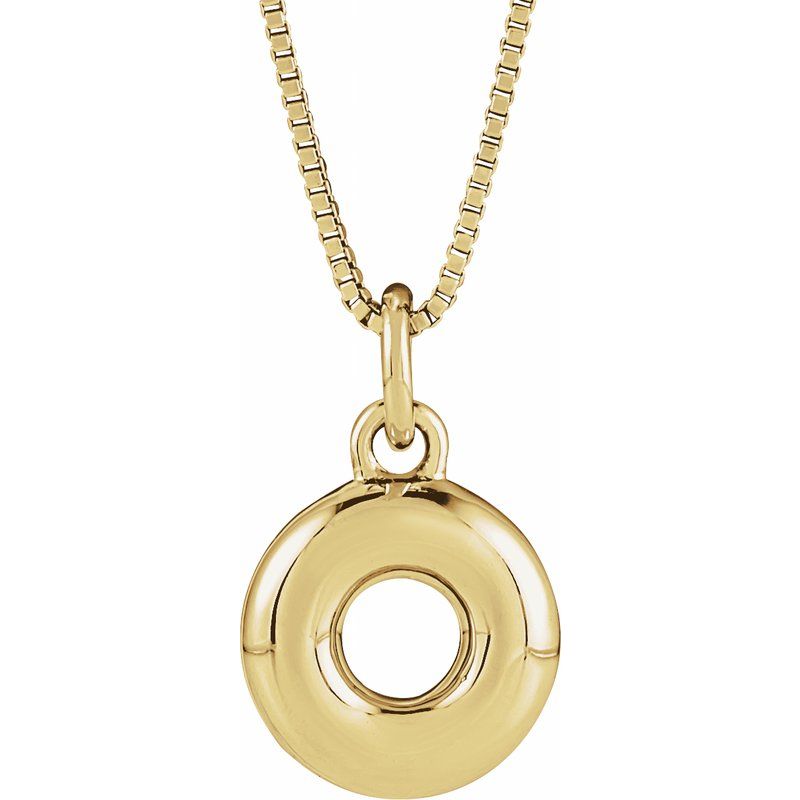 Bubble Initial Necklace or Pendant