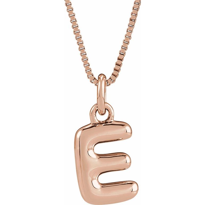 Bubble Initial Necklace or Pendant