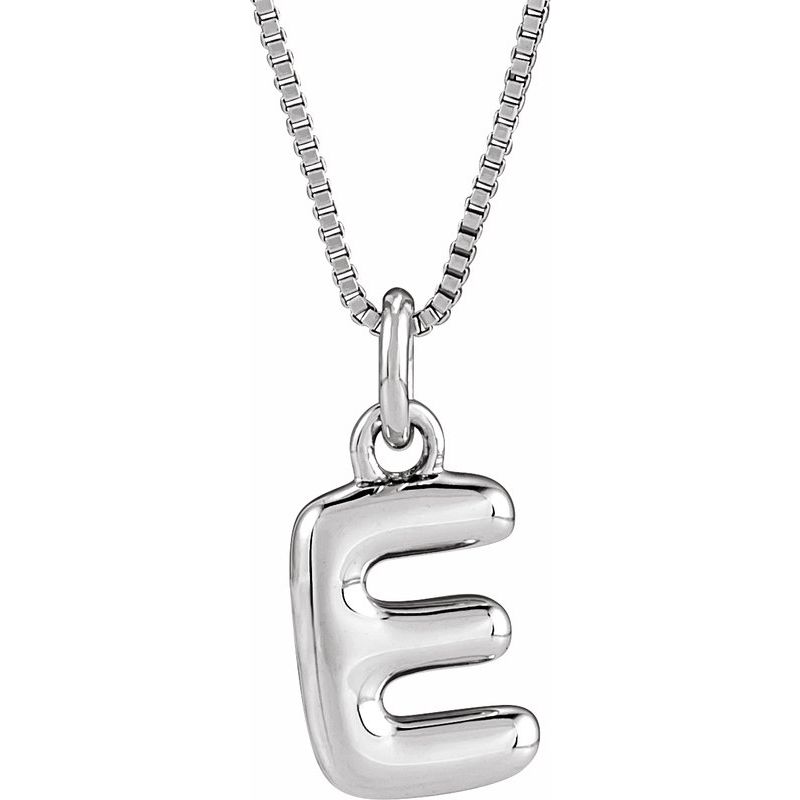 Bubble Initial Necklace or Pendant