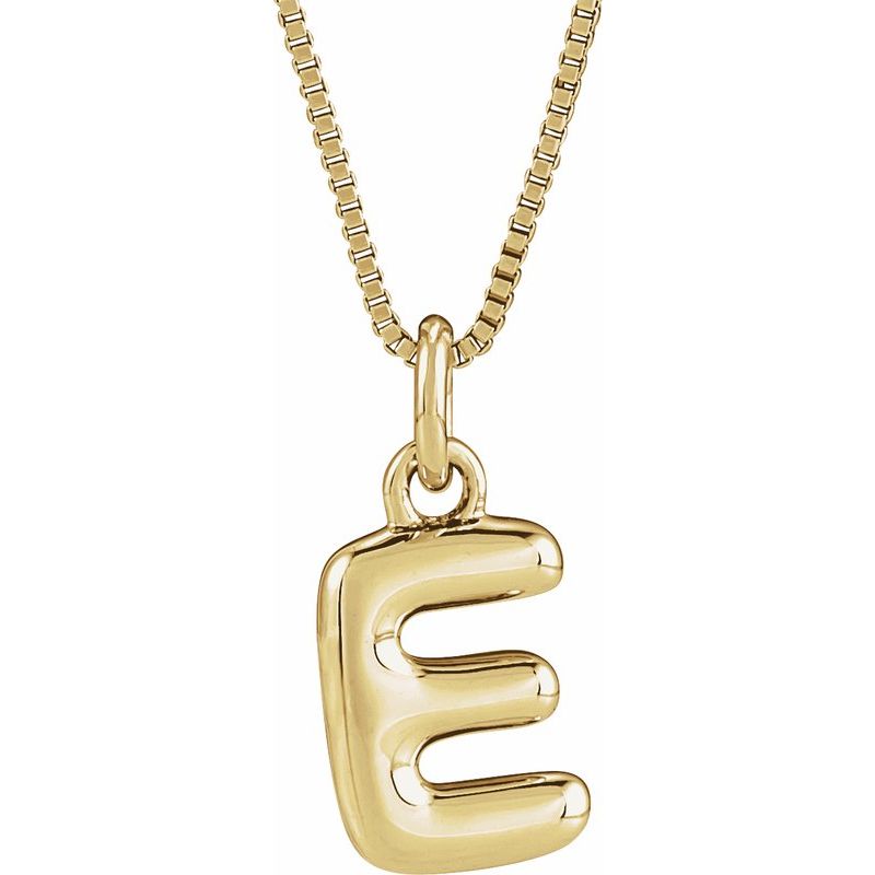 Bubble Initial Necklace or Pendant