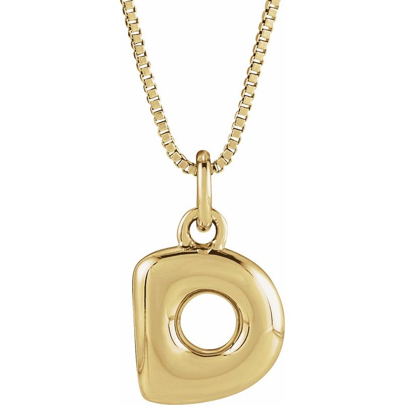 Bubble Initial Necklace or Pendant