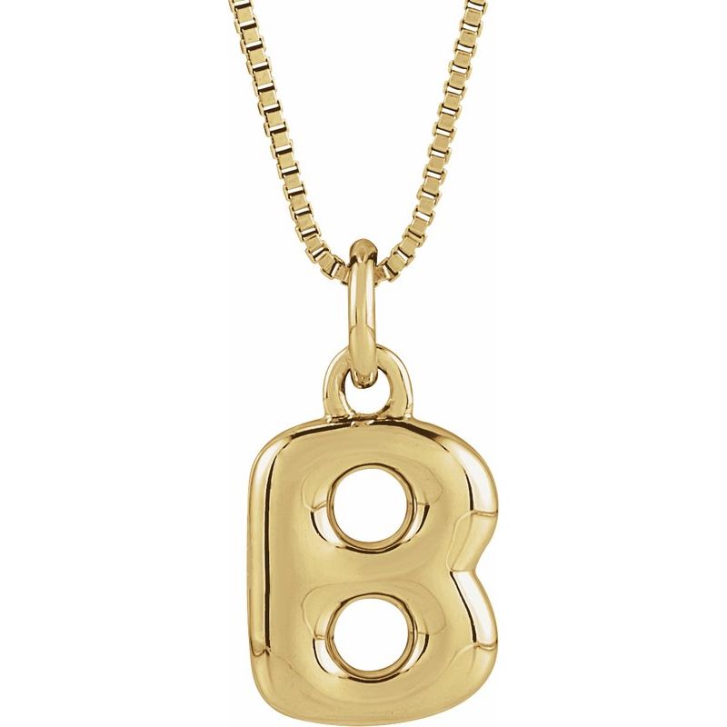 Bubble Initial Necklace or Pendant