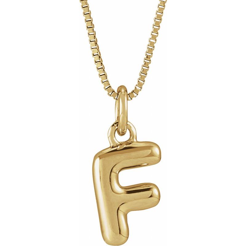 Bubble Initial Necklace or Pendant
