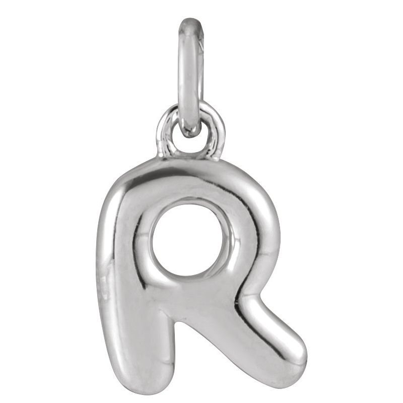 Bubble Initial Necklace or Pendant