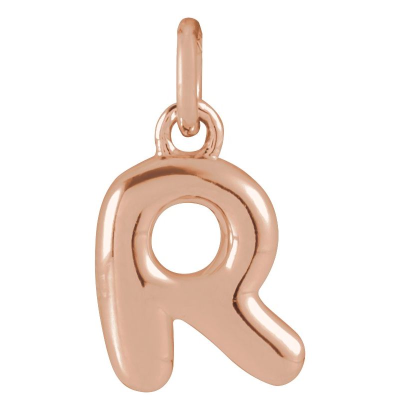 Bubble Initial Necklace or Pendant
