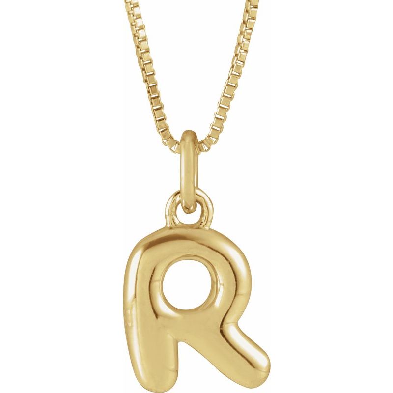 Bubble Initial Necklace or Pendant