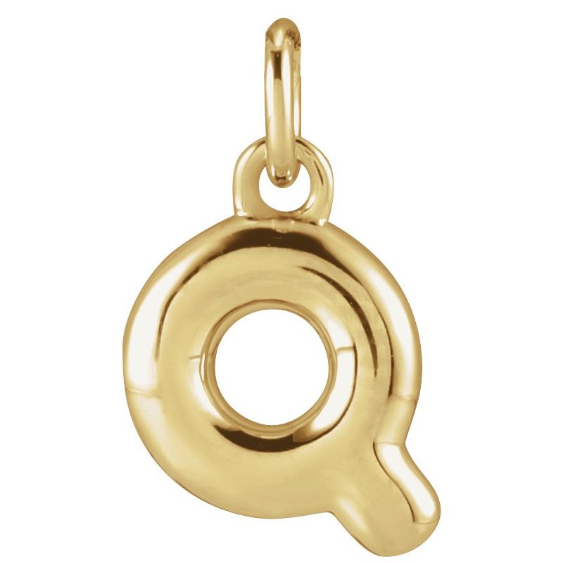 Bubble Initial Necklace or Pendant