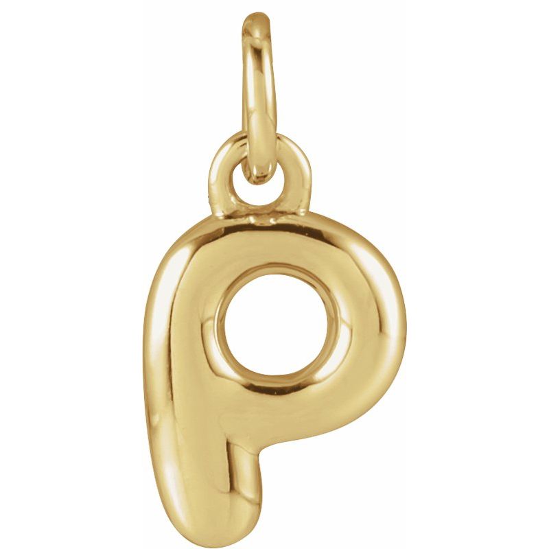Bubble Initial Necklace or Pendant