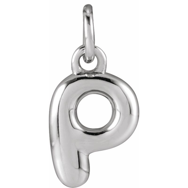 Bubble Initial Necklace or Pendant
