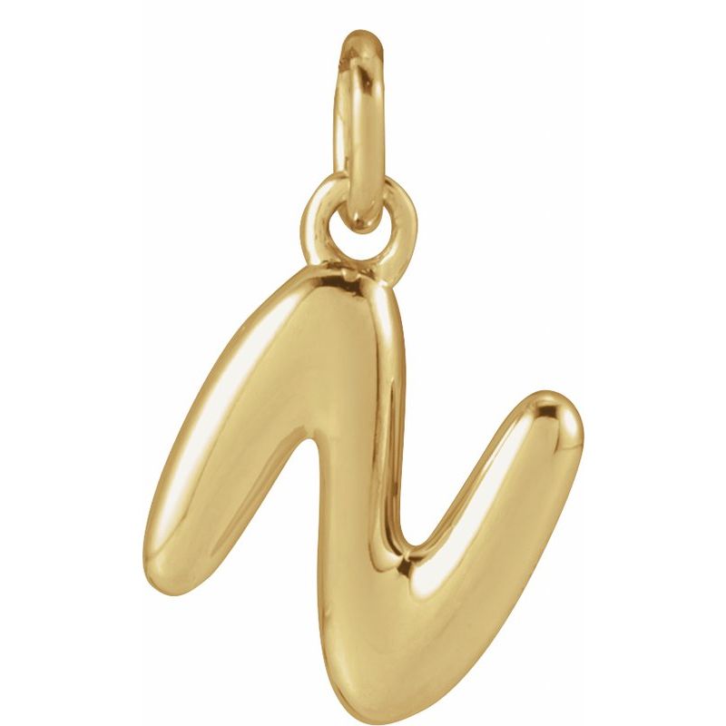 Bubble Initial Necklace or Pendant