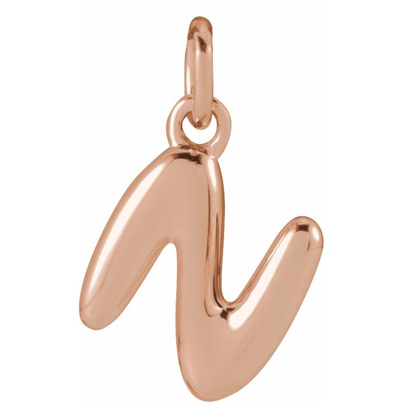 Bubble Initial Necklace or Pendant
