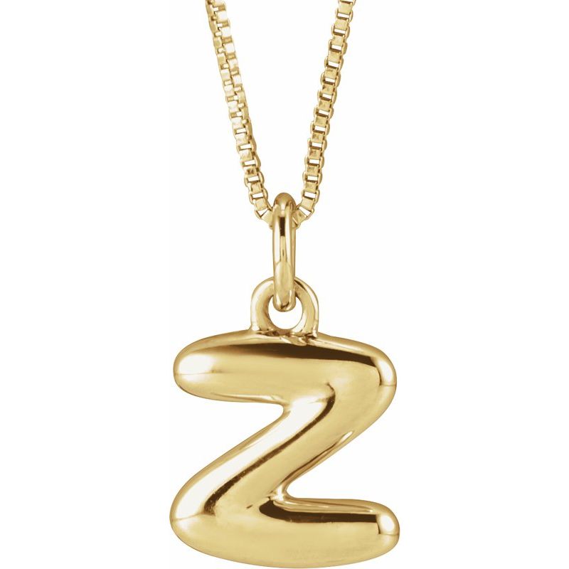 Bubble Initial Necklace or Pendant