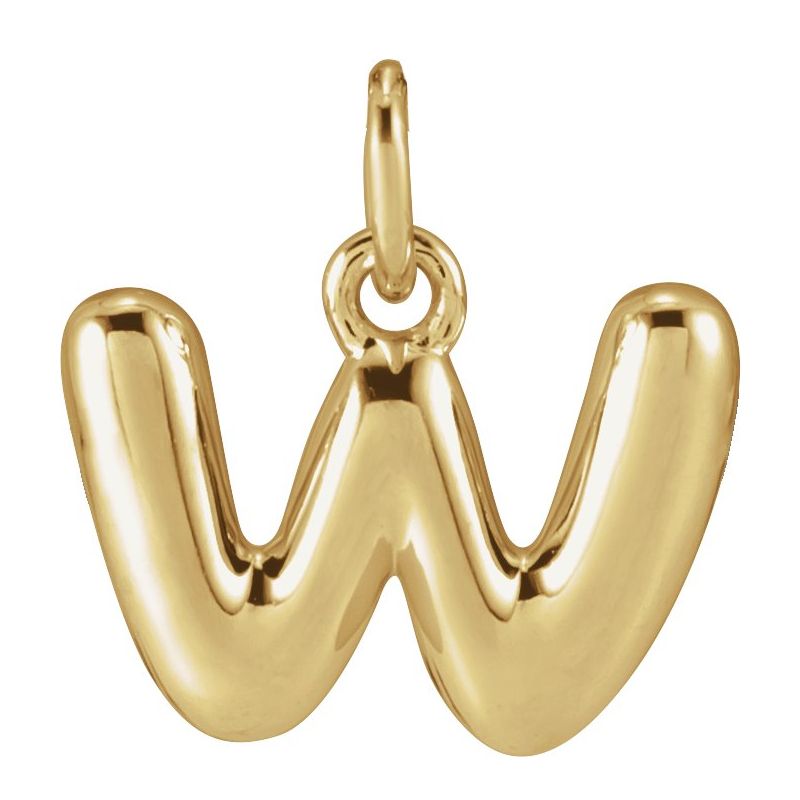 Bubble Initial Necklace or Pendant