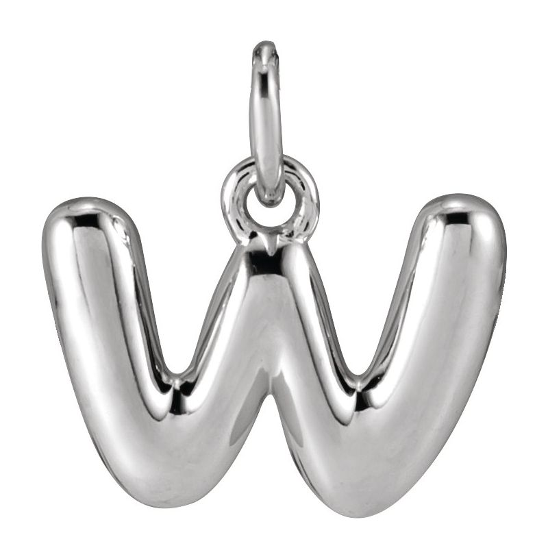 Bubble Initial Necklace or Pendant