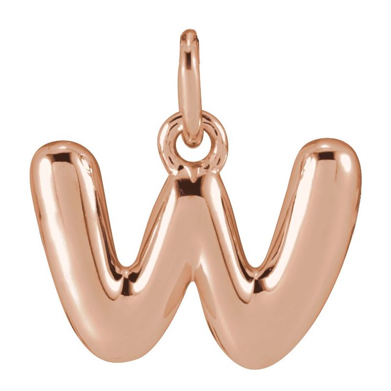 Bubble Initial Necklace or Pendant