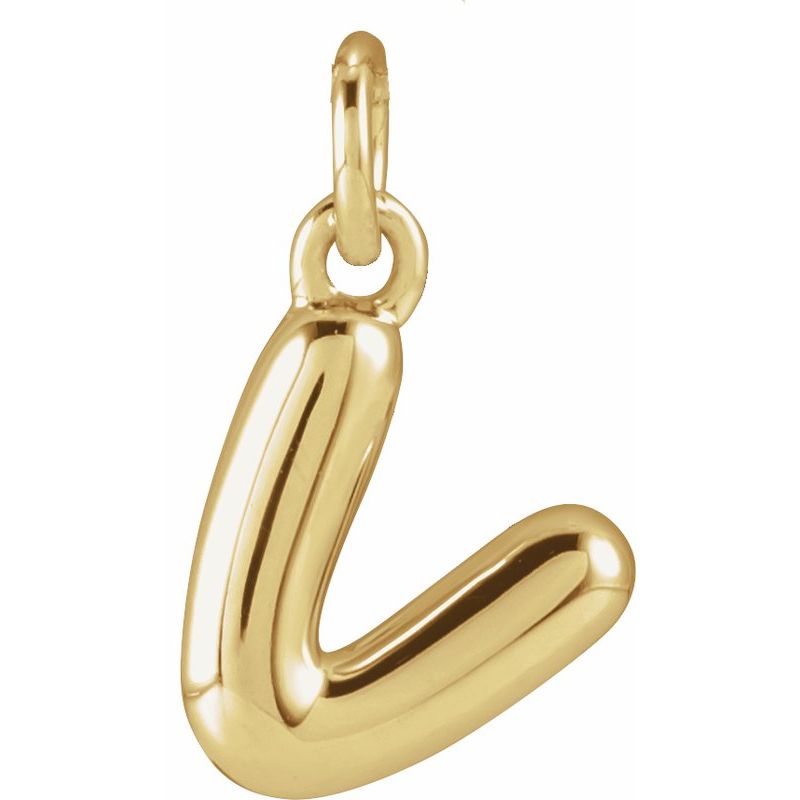 Bubble Initial Necklace or Pendant