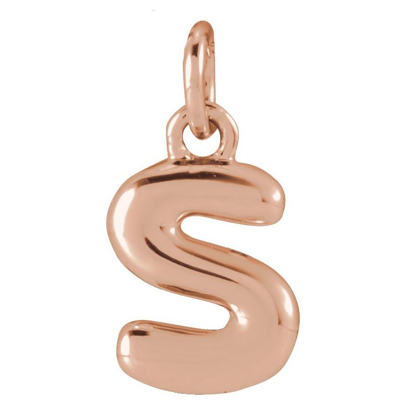 Bubble Initial Necklace or Pendant