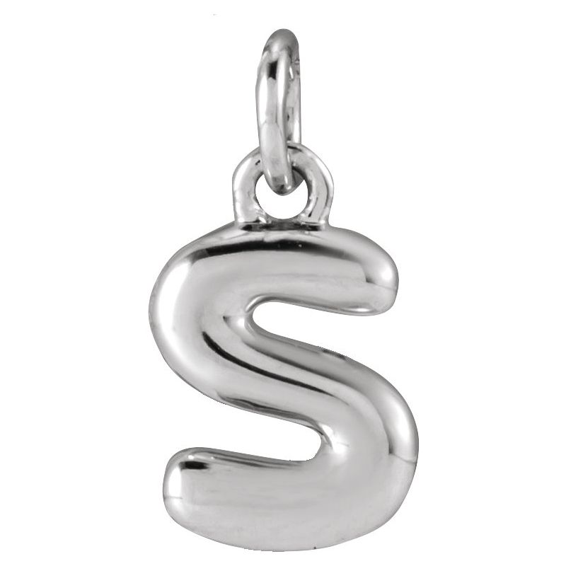 Bubble Initial Necklace or Pendant