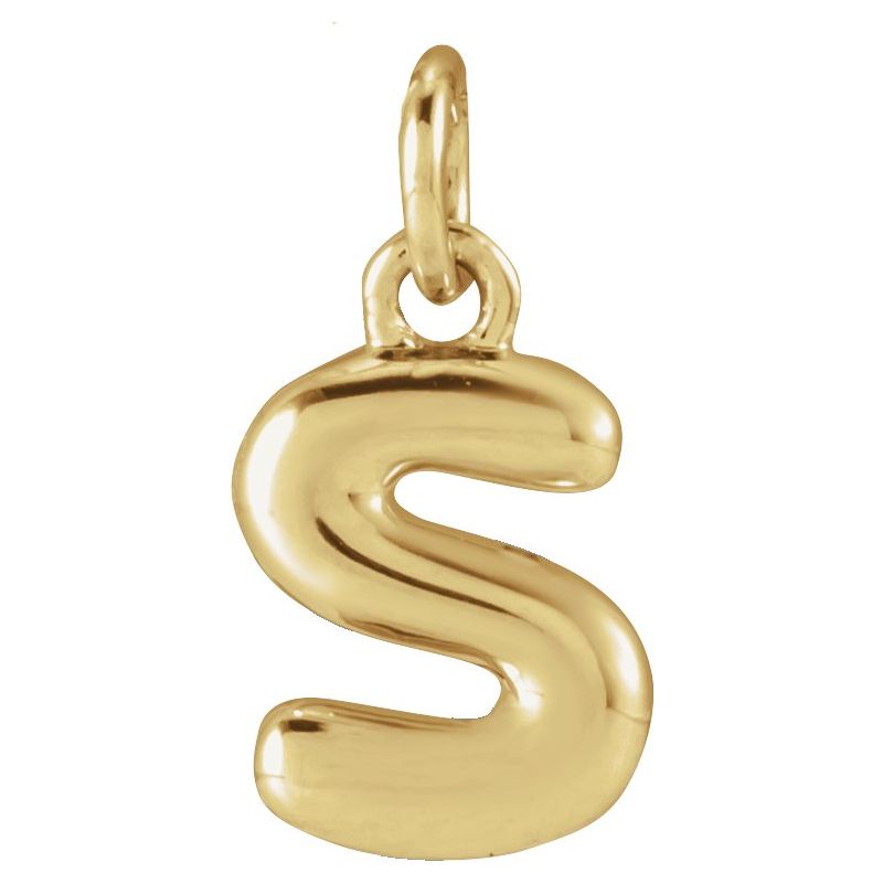 Bubble Initial Necklace or Pendant