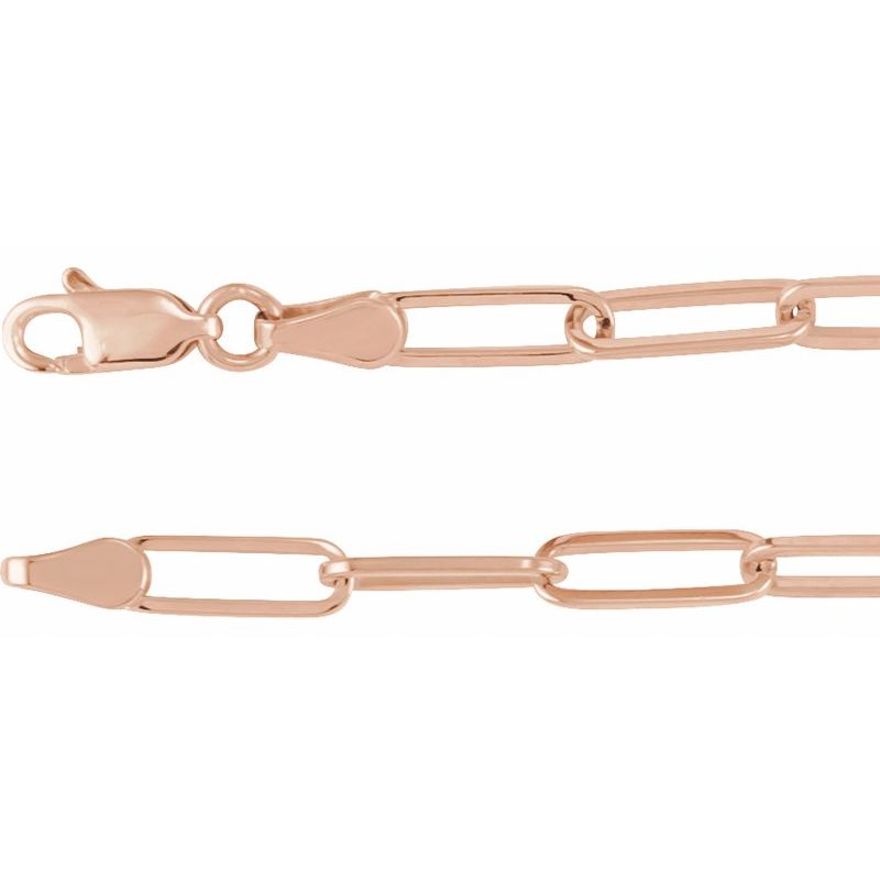 3.85 mm Paperclip-Style Chain