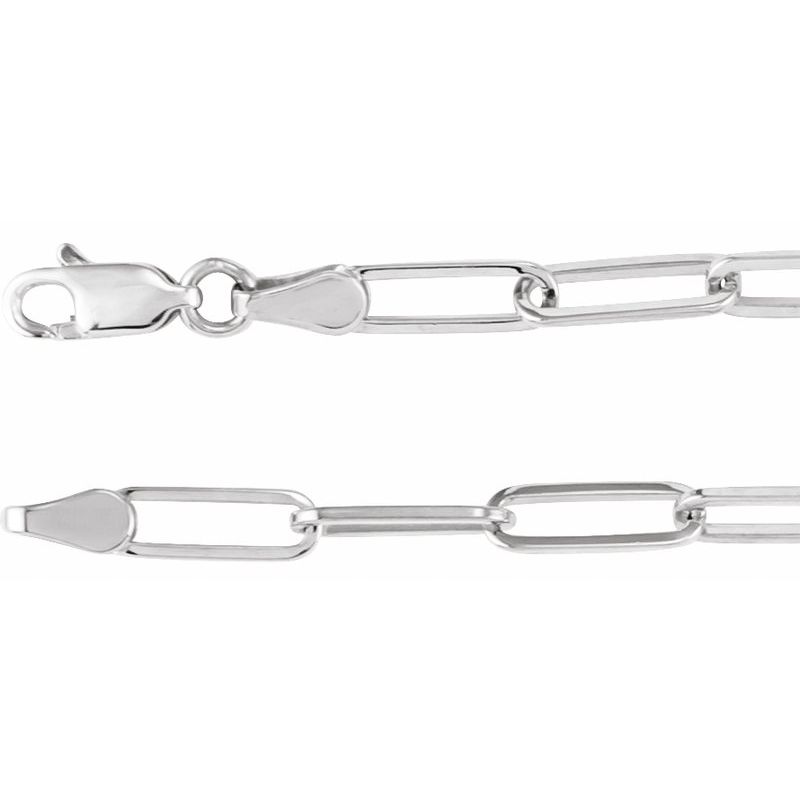 3.85 mm Paperclip-Style Chain