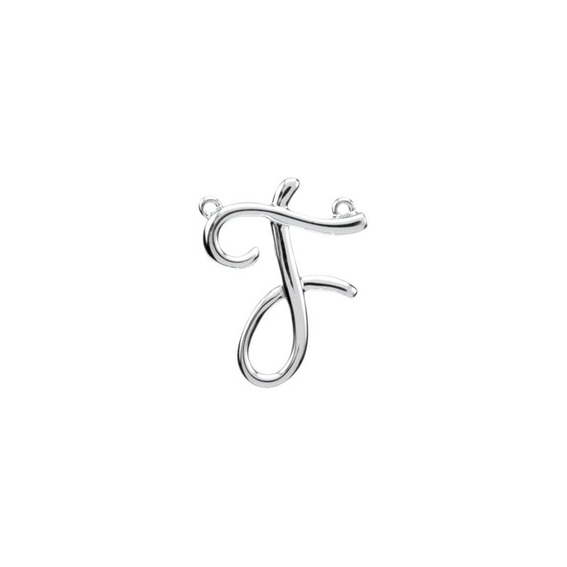 Script Initial Necklace or Center