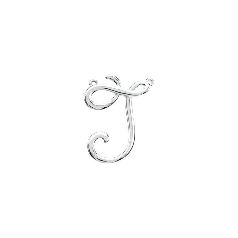 Script Initial Necklace or Center
