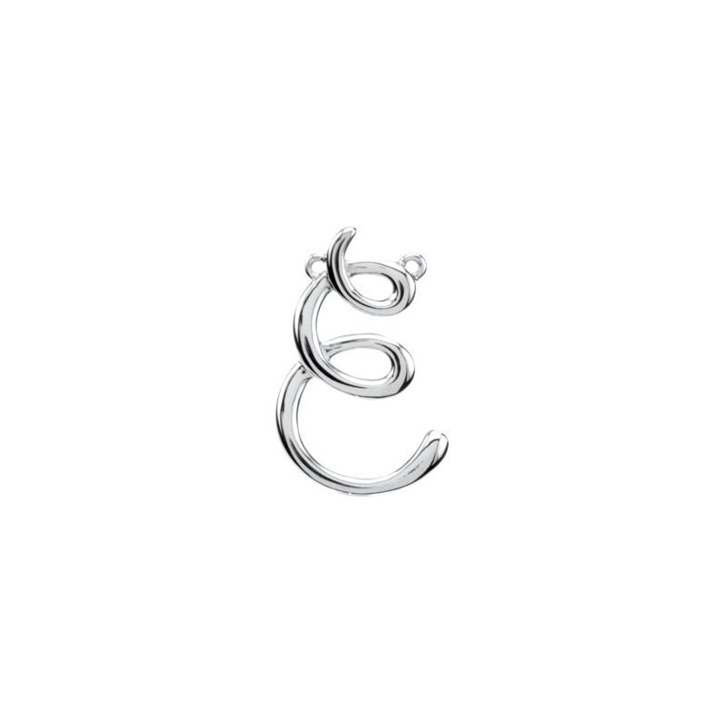 Script Initial Necklace or Center