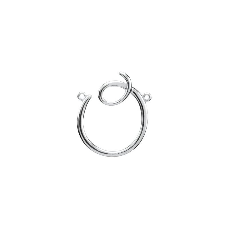 Script Initial Necklace or Center