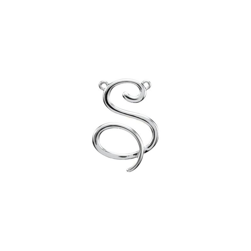 Script Initial Necklace or Center