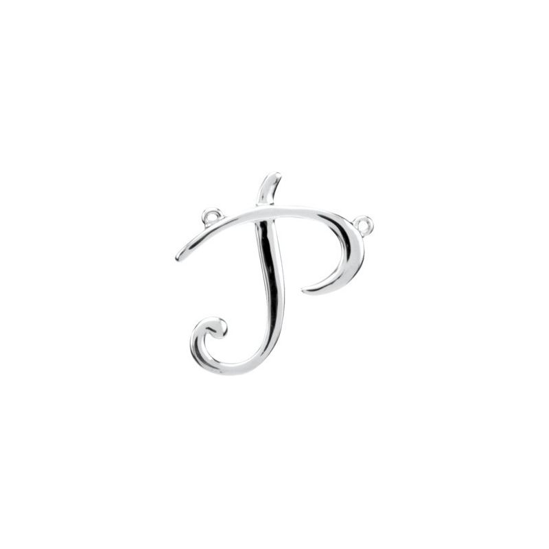 Script Initial Necklace or Center