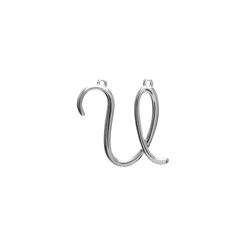 Script Initial Necklace or Center