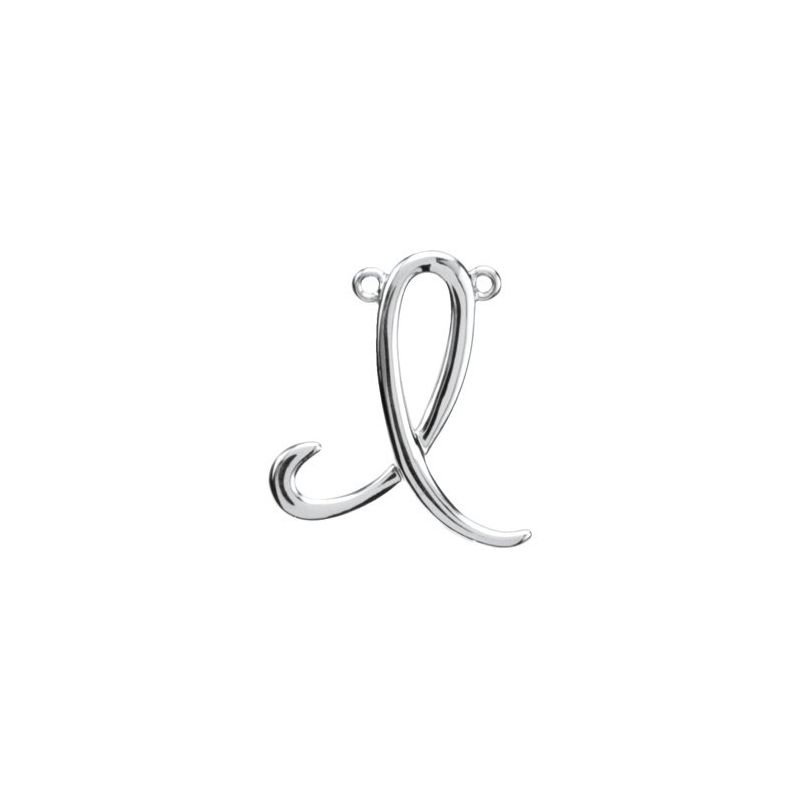 Script Initial Necklace or Center