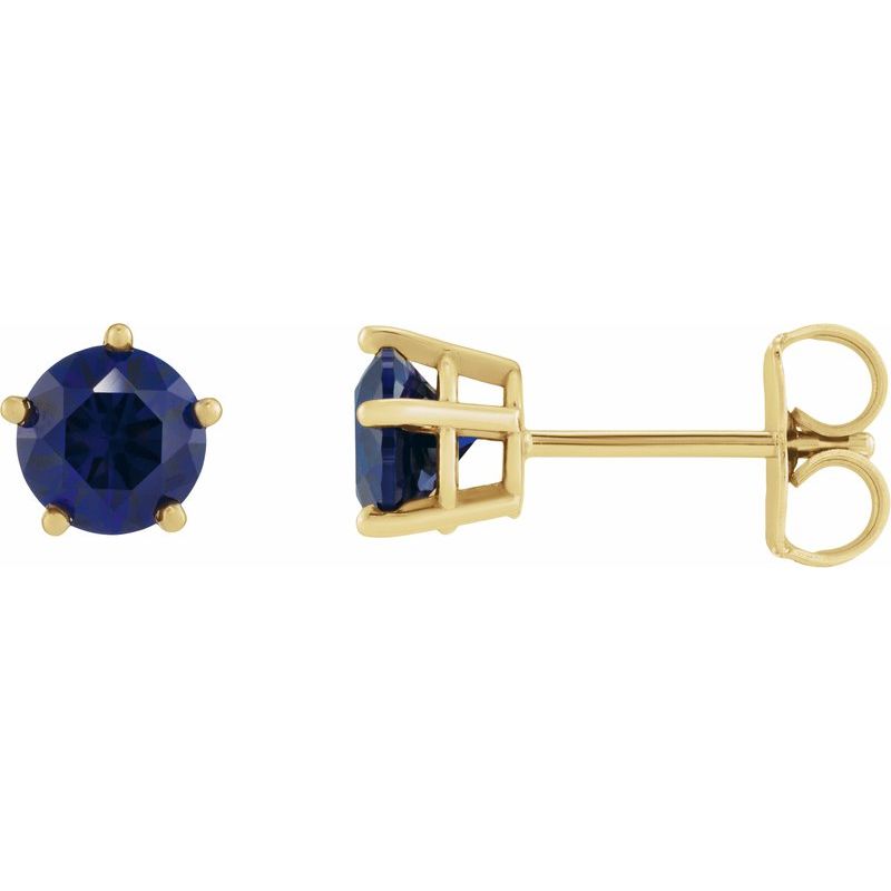 Solitaire Stud Earrings