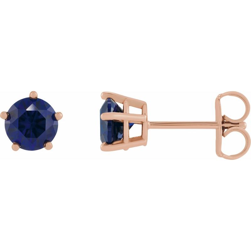 Solitaire Stud Earrings