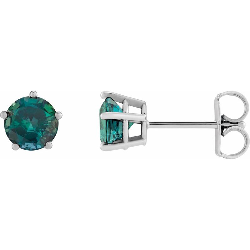 Solitaire Stud Earrings