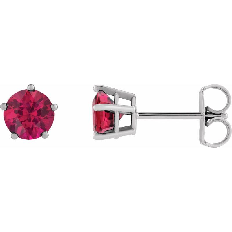 Solitaire Stud Earrings